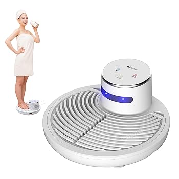 【中古】【未使用】eモンズ ボディドライヤー 【 らくらく air shower 】 体用ドライヤー 全身乾燥 マイナスイオン 高速乾燥 温風 送風 防水 タッチパネル 扇風機