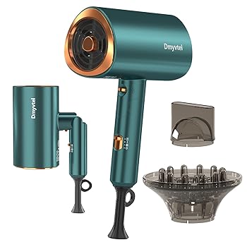 【中古】【未使用】Dmyvtelドライヤー 2000万マイナスイオン付き どらいやー 57℃恒温設計 大風量/速乾ヘアドライヤー 3段階調整 2種類ノズル交換 コンパク 折り畳