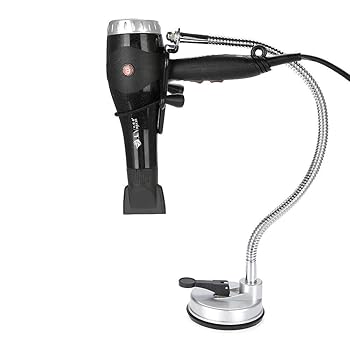 【中古】飾りつけヘアドライヤーホルダーユニバーサルアルミニウムヘアドライヤーホルダー360度回転させる風呂場用