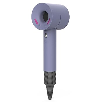 【中古】ヘアドライヤーのケースカバー 用 ソフトなシリコーンゲル ポータブル 防じん 超音速ヘアドライヤー用 送風機用スキンカバー グレー パープル