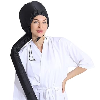 【中古】【未使用】ドライヤーキャップ、ポータブルヘアドライヤーハット ボンネット フード ヘアドライヤー、ドローストリング ナイロン 快適な着用 伸縮ノズル サ