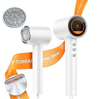 【中古】【未使用】【瞬間速乾・知能髪ケア 】TORRAS ドライヤー 大風量 ドライヤー 人気 ランキング 【超軽量・2億マイナスイオン 】ヘアドライヤー 速乾 ミネラル