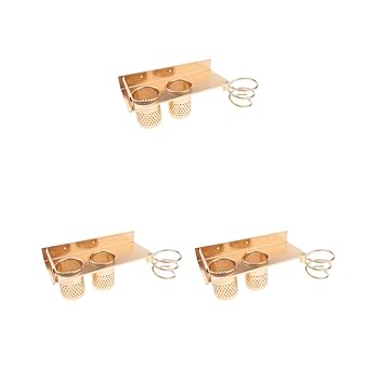 【中古】3のセット壁掛け式ヘアドライヤー吊り螺線式ラックブロードライヤーホルダー｜AJIMURA-SHOP