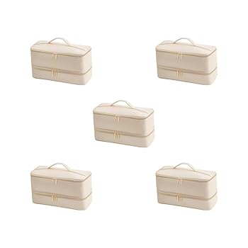 【中古】5のセットトラベルスタイラー用二重層トラベルキャリングケースヘアドライヤーオーガナイザーバッグ