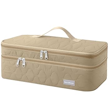 【中古】【未使用】TWOOKTY 2層トラベルキャリーケース ポータブルストレージオーガナイザーバッグ 女性用 レブロンワンステップヘアドライヤーとボリュームマイザ｜AJIMURA-SHOP