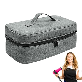 【中古】ヘアドライヤーケース、ヘアドライヤーキャリングケース - 防水ヘアドライヤーキャリングケース | ジム、旅行、出張、メイクアップ、ビューティ