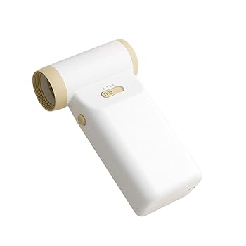 【中古】QUHSSHIK 12V 送風ファンバーベキューコンパクトどこでも持ちはこぶが飾り気の無い 000mah 電気容量長生存期間 Apoke 3 で 1 ヘアドライヤーブラシ送風機, 白