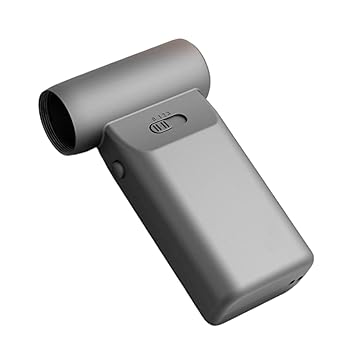【中古】BOKIOESDE ポータブル電動送風機キャンプやバーベキュー用高速動作強風最大6時間のバッテリー寿命電動ファン, グレー