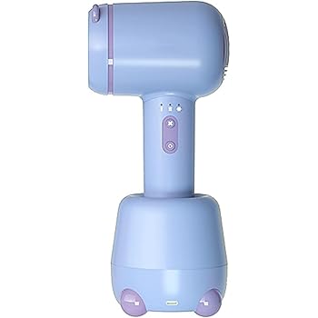 【中古】低熱USB申し受ける式殴ることドライヤー、3つの熱とり備えるを備えたプロフェッショナルヘアブロードライヤー、成人女性/赤ちゃん. コードレスヘアドライヤー (Blue ブ