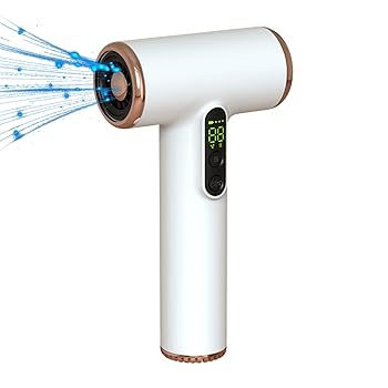 【中古】【未使用】DHYBDZ USB コードレス ヘアドライヤー、充電式ブロードライヤー、デジタルスクリーン付き 3 段階風速調整、ポータブル旅行用ヘアドライヤー、女
