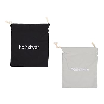 【中古】【未使用】MUSISALY 2個 収納袋 巾着袋 ヘアブロードライヤー 旅行用 ミニ トラベルドライヤー 家庭用 バッグ 巾着ポーチ 客室備品 ファブリック