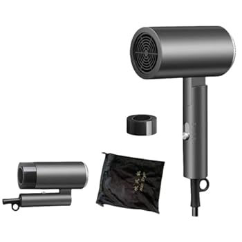 【中古】【未当て嵌める】Bivoyud?干机 大?量 快干 超? 1800W 可折?便携式?干机 ??子 3??量 ??型 ??嘴 防??功能 家用/沙?用/旅する用 (13.3*8*25コマーシャル,うす暗い