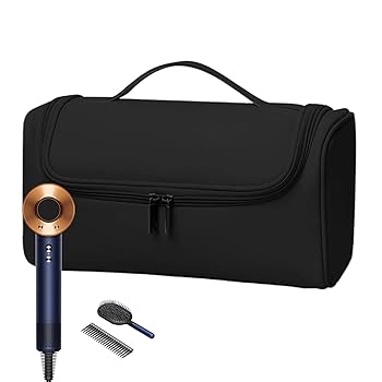 【中古】【未使用】ヘアドライヤートラベルバッグ - ヘアツールバッグ、防水トラベルオーガナイザー、ヘアドライヤーとアクセサリー用の防塵軽量収納バッグ ヘアド