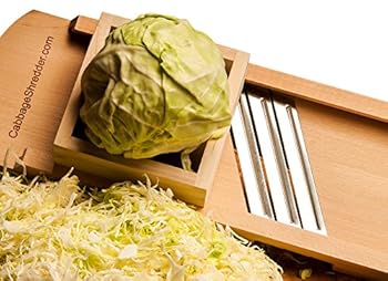 【中古】専門職の大きさの木のキャベツシュレッダー及び指の防御すること箱が付いている熟練したに切られたザウアークラウトの利益のスライサー