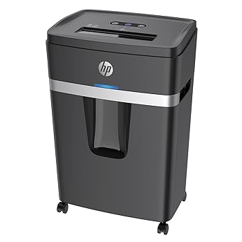【中古】【未使用】HP 電動シュレッダー 業務用(25L / 3-8人用) 静音55dB 18ヶ月メーカー保証 / 4x35mmクロスカット20枚同時細断(オフィス/事務所/家庭用) 連続細断