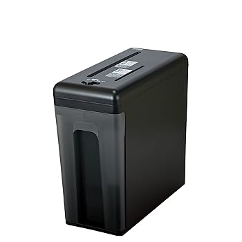 【中古】ナカバヤシ パーソナルシュレッダ スリム クロスカット 4×25mm CD DVD BD 細断 ブラック Z0452