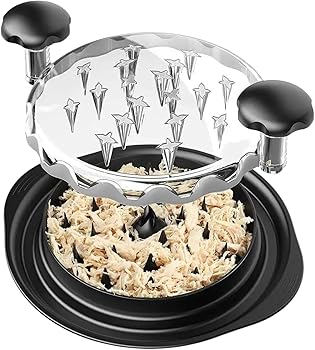 【中古】チキンシュレッダー 洗い濯ぎ毛はらい付き添い人 ミートシュレッダー 物の具 ひねり 鶏肉や蔬菜を分かりやすいに細断 - 澄み切ったな蓋 ソリッドハンドル 上滑り御仕舞い 日用品雑貨・文房具・手芸-その他
