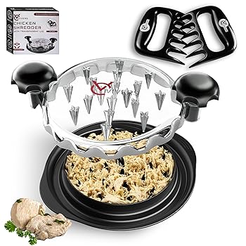 【中古】VIVERS チキンシュレッダーツール - 肉の爪が付いた目に見える肉用シュレッダー - 肉を細断するためのクマの爪 - 人間工学に基づいたハンドル 食