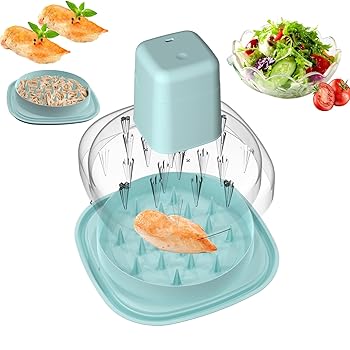 【中古】DNXHONESS 電動チキンシュレッダー 大型鶏胸肉シュレッダー 手道具 捻じれ毛はらい付き添い人 (青み)