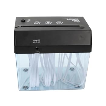 【中古】【未使用】USBペーパーシュレッダー A6ペーパーカッター ミニ電動シュレッダー ポータブル電気ペーパーシュレッダー バッテリー電源/USBチャージペーパーカ|AJIMURA-SHOP