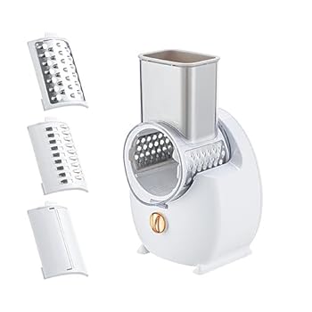 【中古】電動チーズおろし器シュレッダー Type-C 充電ワンタッチ制御コードレスロータリー自動電気スライサーシュレッダー野菜チーズニンジン用の 3 つの 6,252円