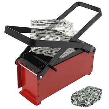 【中古】Nugbaefdp ペーパーログメーカー、ブリケットプレス - 多孔質設計の家庭用シュレッダー,新聞レンガプレス、古紙レンガメーカー、エコリサイクル