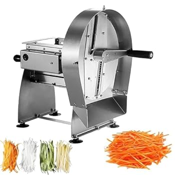 【中古】【未使用】業務用野菜シュレッダーマシン、2mm/3mm/3.5mm電動および手動シュレッダーマシン、ジャガイモ、ニンジン、キャベツ用