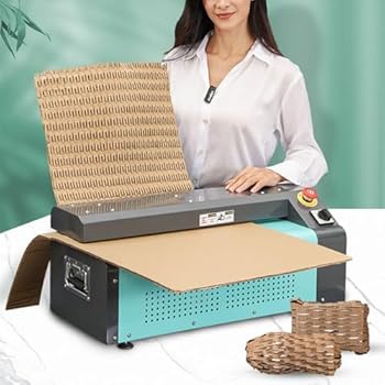 【中古】廃段ボールシュレッダー、段ボールを荷拵え材に変える、箱切りはなす機、最大限度切りはなす幅：35糎、バス発着場用（A）