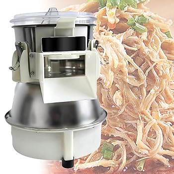 【中古】40kg/h自動チキンシュレッダー、180Wチキンブレストシュレッダーフードプロセッサーカッター、取り外し可能なブレードと透明な蓋、頑丈で安全な|AJIMURA-SHOP