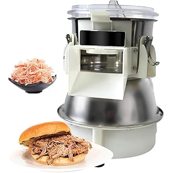 【中古】【未使用】180W 電動チキンシュレッダー、40kg/h 業務用肉カッター、自動肉シュレッダー、低騒音、取り外し可能な刃、お手入れ簡単、チキンクラッシャーツ|AJIMURA-SHOP