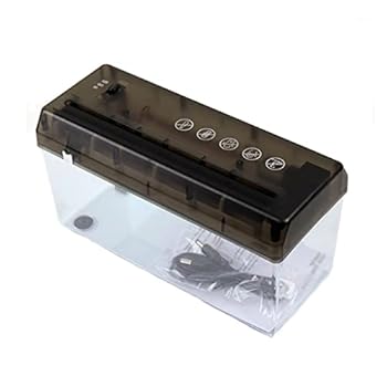 【中古】JSEIAJB ミニ電気シュレッダー 携帯用 請求書 ドキュメント レター ペーパー シュレッダー バッテリー駆動|AJIMURA-SHOP
