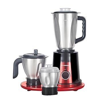 【中古】Indian Mixer Grinder, features 800 Watt motor Comes with 3 Stainless Steel Jars
