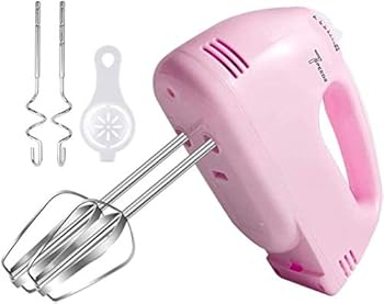 【中古】[bamianweif] Kitchen Aid ハンドミキサー 7スピード電動ハンドミキサー、家庭用ハンドヘルド電動卵ビーター、卵を叩く生地混練用のロッド付き、