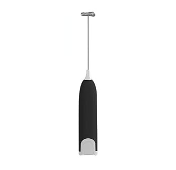 【中古】ミルク泡立て器ハンドヘルド電気撹拌棒飲料ミキサー、食品グレードのステンレス鋼ブレンダー付きバッテリー駆動の泡マシン、コーヒー、カプチー