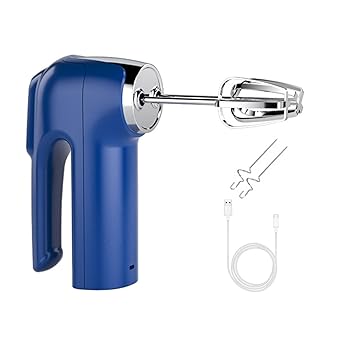 【中古】jyibinee コードレス電気泡立て器、3速USB充電式ハンドヘルド電気泡立て器、ステンレススチールエッグビーターハンドヘルドミキサーブレンダーミ