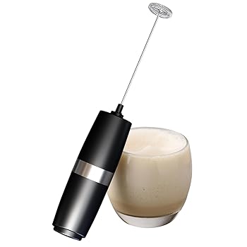 【中古】【未使用】コーヒーミキサー泡立て器、ハンドヘルド電動ミルク泡立て、ポータブルミルクフォーマー、自動ドリンクミルクシェイクミキサーとエッグビーター