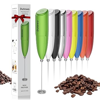 【中古】ハンドミキサー ミルク泡立て器 コーヒー用 - Dutewo 泡立て器 手持ちフォームメーカー ラテ用 電動泡立て器 ドリンクミキサー ミニフォーマー