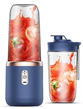 【中古】【未使用】MEMENO 持ち運び ジューサー ミキサー コードレスミキサー ジューサー ハンドミキサー ブレンダー 6枚刃 1台7役 真空ボトル 軽量 氷も砕ける 400