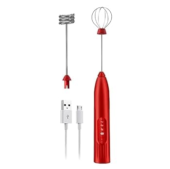 【中古】泡立て器打蛋器泡立て機ミルクフォーマー ミルク泡立て器 電動ハンドヘルドミルク泡立て器充電式コーヒーフォーマー 2 泡立て器スターラー付き