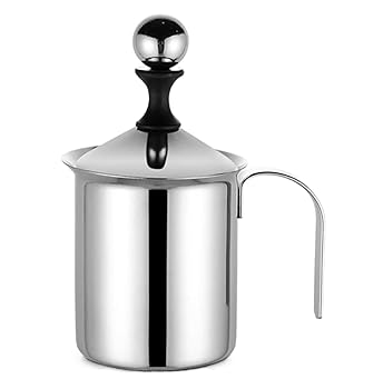 【中古】泡立て器打蛋器泡立て機ミルクフォーマー ミルク泡立て器 ステンレス鋼ハンドポンプミルク泡立て器手動ミルクフォームメーカーコーヒー用カップ