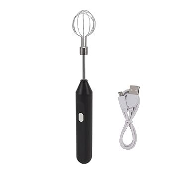 【中古】【未使用】NDNCZDHC 電動抹茶泡立て器、コーヒーラテ用ハンド泡立て器、バッテリー駆動ドリンクブレンダー、ホームベーキング用コーヒーミキサー (Black)
