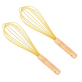 【中古】PAMINGONO 2個 泡立て器 ハンドミキサー 卵泡立て器 手動ハンドミキサー ミニ泡立て器 ベーキング用品 小麦粉シェーカー キッチンハンドミキサー