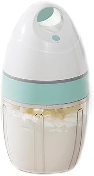 【中古】Joxoilso ハンドミキサー 泡立て器 ワンタッチ 操作簡単 USB充電式 泡立て 電動ホイッパー 電動ミキサー 4枚ブレード 大容量900ML 軽量 飛び散り