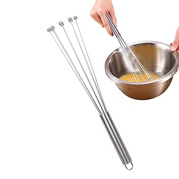 【中古】Gevrkjenp 卵泡立て器、手動ハンドミキサー - ステンレス製泡立て器 | 効率的な泡立て、撹拌、キッチンベーキングのためのハンドヘルドマニュア