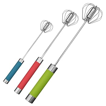 【中古】【未使用】AUTSUPPL 3個 泡立て器 ハンドミキサー パン スムージー用ブレンダー 炊飯器 ポータブルブレンダー 電動エッグスクランブラー ステンレス製の泡