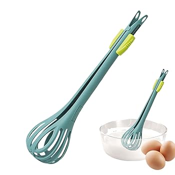 【中古】イージーウィスク ハンドミキサー、卵泡立て器 - 2 in 1 簡単泡立て器キッチントングエッグミキサー | 多機能キッチンツール フードクリップ、ハ