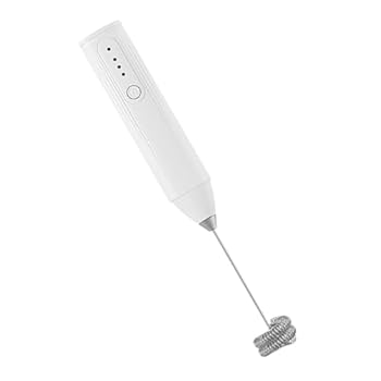 【中古】【未使用】Coffee Milk Frother, Hand Coffee Mixer, Rechargeable Cream Frother, 3 Speeds Mixer Wand, Kitchen Gadget for Latte, Cappuccino, Hot Choc
