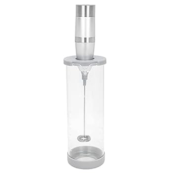 【中古】【未使用】電動ハンドミキサー、ステンレススチールミルク泡立て器自動ガラスミキシングカップキッチンツールハンドヘルドセット/5007