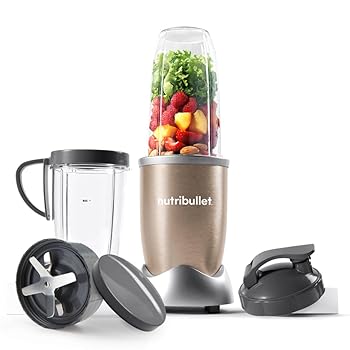 【中古】【未当て嵌める】NutriBullet Pro 900 Series Blender Set, 0.93 Litre, 900 W, 9-Piece, Champagne 家電-その他