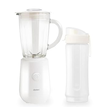 【中古】【未使用】ミキサー スムージー コンパクト ジューサー ブレンダー 氷も砕ける ドリンクキャップ付 離乳食 ボトル タンブラー 嚥下食 介護食 ホワイト
